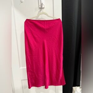 Old Navy Vibrant Pink Midi Skirt